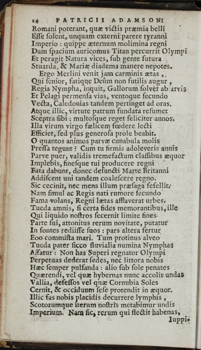 Photograph of Patrick Adamson: Genethliacum serenissimi Scotiae, Angliae, et Hiberniae principis, IACOBI VI, Mariae Regnae filii