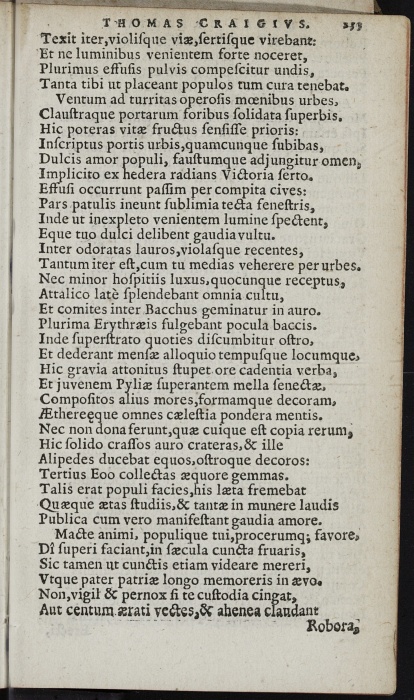 Photograph of Thomas Craig of Riccarton: Serenissimi & Invictissimi Principis Iacobi Britanniarum & Galliarum Regis Stefa ???????????? (1603)