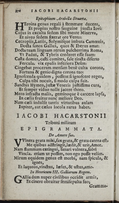 Photograph of James Halkerston: In Henricum III, Galliarum Regem