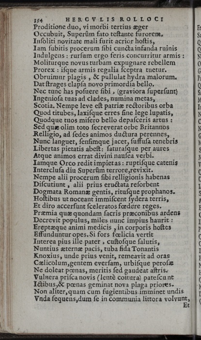 Photograph of Hercules Rollock: Sylva IV: De misero Statu Scotiae, propter intestina bella, verbi Dei fastidium, & perniciosam Papistarum in ea commorationem